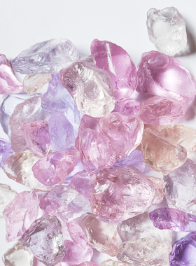 水晶玻璃砂黄色金色透明粉色蓝色绿色石头底砂鱼缸水族箱造景装饰