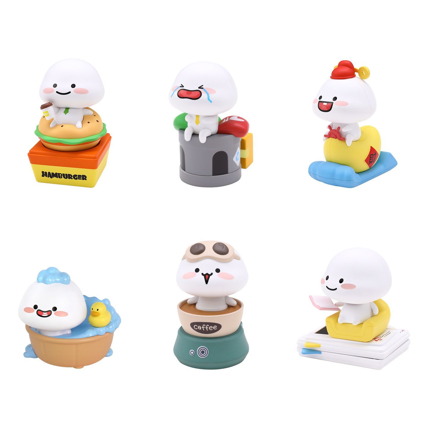 乖巧宝宝盲盒开摆光动系列手办quby萌力星球车载摆件摇摇玩具正版