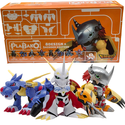 万代正版数码宝贝plabako拼装盲盒战斗暴龙手办模型天使兽现货