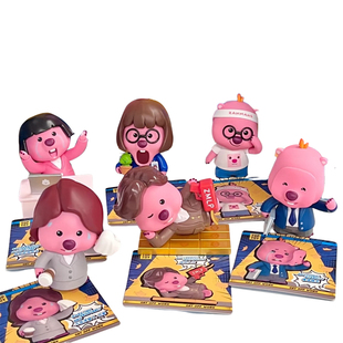 正版韩国Loopy露比盲盒上班族小海狸手办打工人模型摆件TOPTOY