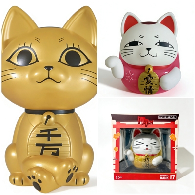 正版SUNRISEPOP胆大党高速婆婆达摩手办招财猫存钱罐摆件DANDADAN