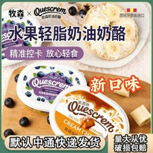 牧森蓝莓香蕉轻脂奶油奶酪贝果水果涂抹干酪芝士酱原味早餐面包酱