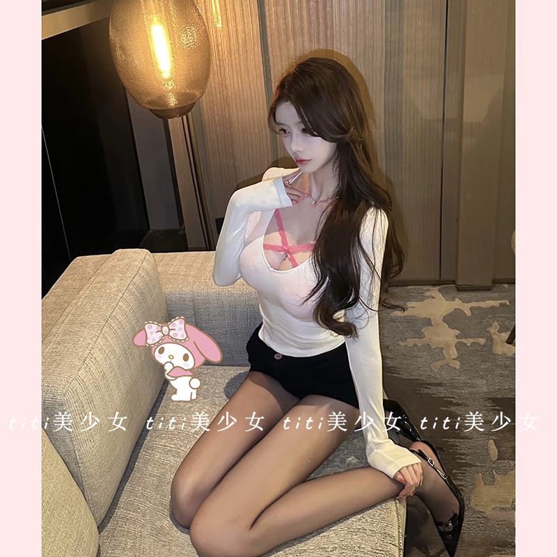 紧身打底收腰显胸上衣