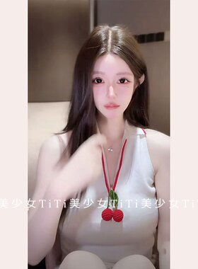 樱桃拉链撞色polo领针织上衣