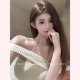 粗针挂脖领背心吊带女 小众性感辣妹短款 TiTi美少女 纯欲风春季