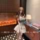 纯欲性感辣妹抹胸连衣裙法式 TiTi美少女 减龄显瘦花苞裙短裙