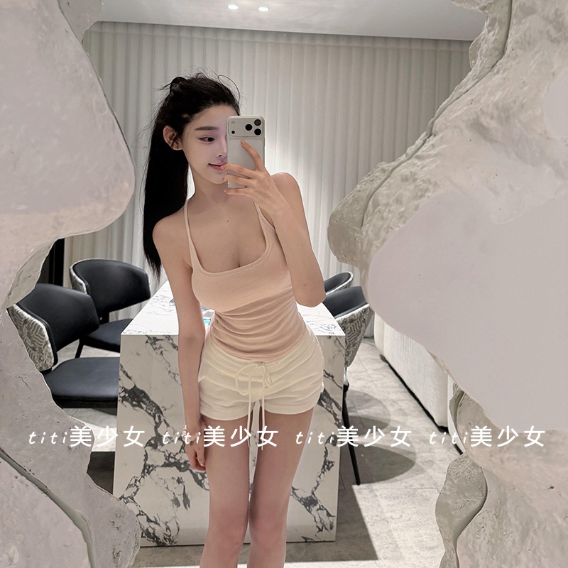 美背吊带背心性感打底上衣