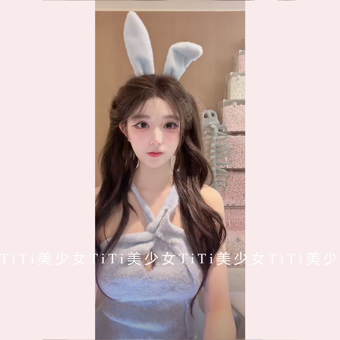 【TiTi美少女】秋冬氛围感镂空扭结吊带背心女设计感修身显瘦上衣