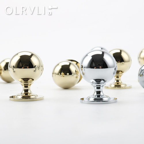 olrvli黄铜金色银色圆球小拉手