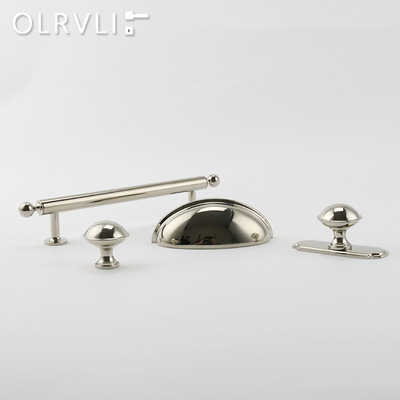 olrvli复古美式镍银色贝壳拉手