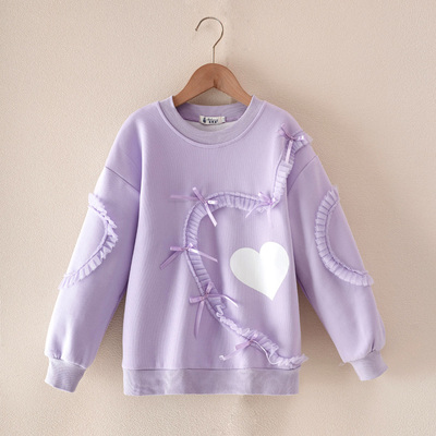 女童纯棉打底衫菠萝笑少女女秋冬