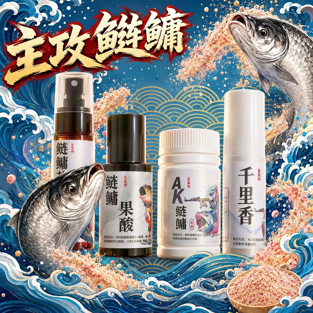 蓝心AK鲢鳙伴侣千里香药酒鲢鳙活饵/谷麦饵等饵料