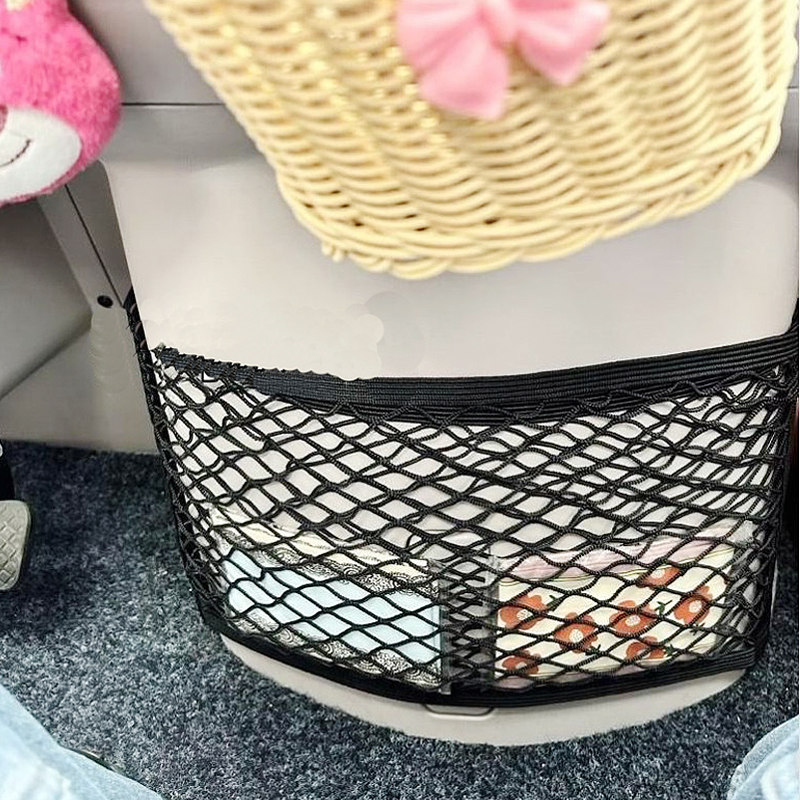 电动三轮车门收纳网兜盛昊海宝四轮车后座收纳袋放纸巾水杯大容量