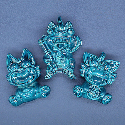 云南昆明非遗瓦猫冰箱贴磁贴旅游伴手礼纪念品装饰磁吸