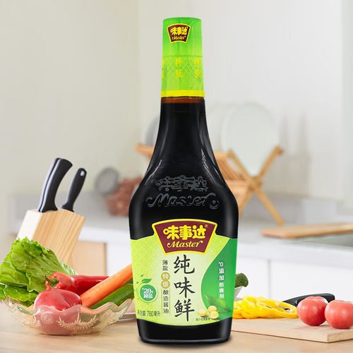味事达纯味鲜760ml 生抽酱油黄豆酿造点蘸凉拌炒菜调味品厨房烹饪