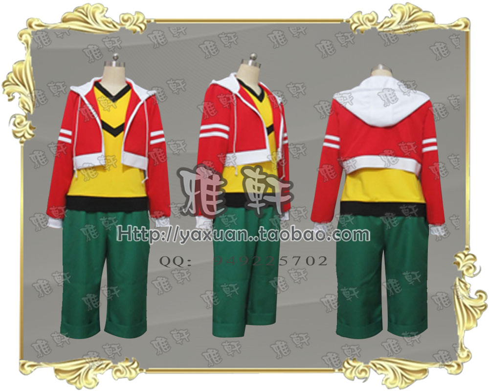 雅轩cosplay服装  闪电十一人GO 纸箱战机 山野   新品