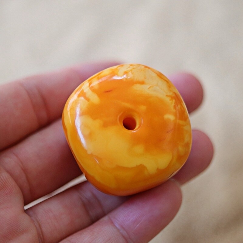 正品天然俄料满蜡老蜡蜜蜡 扣子 吊坠挂件男女款文玩潮流珠宝饰品