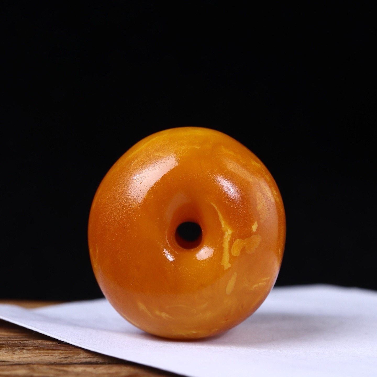 正品天然俄料高品质石膏老蜜蜡扣子饼子吊坠男女款文玩珠宝饰品