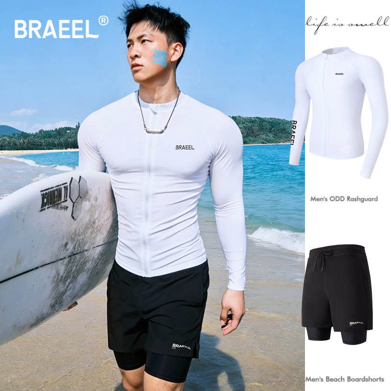 潜水服男大码防晒速干泳衣水母服图片