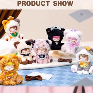 Rolife若来Nanci囡茜喵喵下午茶系列毛绒盲盒四代毛绒搪胶公仔礼