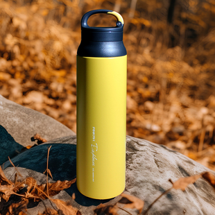 带提手户外可悬挂运动保温杯带卡扣600水壶登山骑行便携800ml杯子