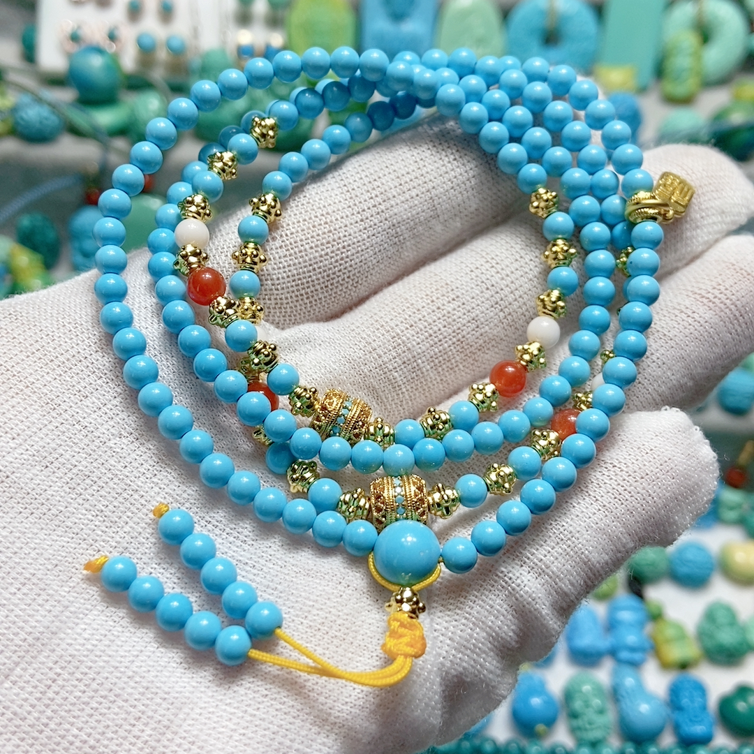 小米珠毛衣链 多圈手链4mm