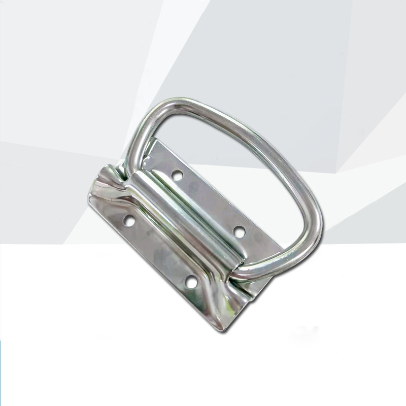 提手箱包拉手机箱抽手204不锈钢铁镀镍工具箱折叠拉手木箱抽手