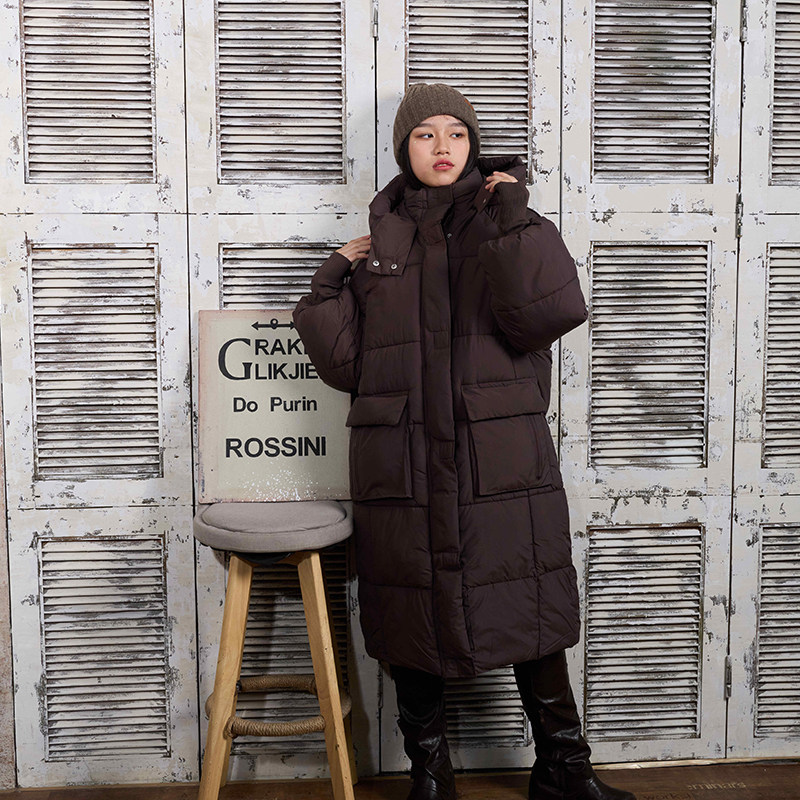 中长款棉衣女冬2025新款oversize韩版宽松学生羽绒棉服过膝厚外套