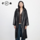 专柜同款 连帽风衣 潮流真皮女雪豹长款 新品 25秋冬头层绵羊皮时尚