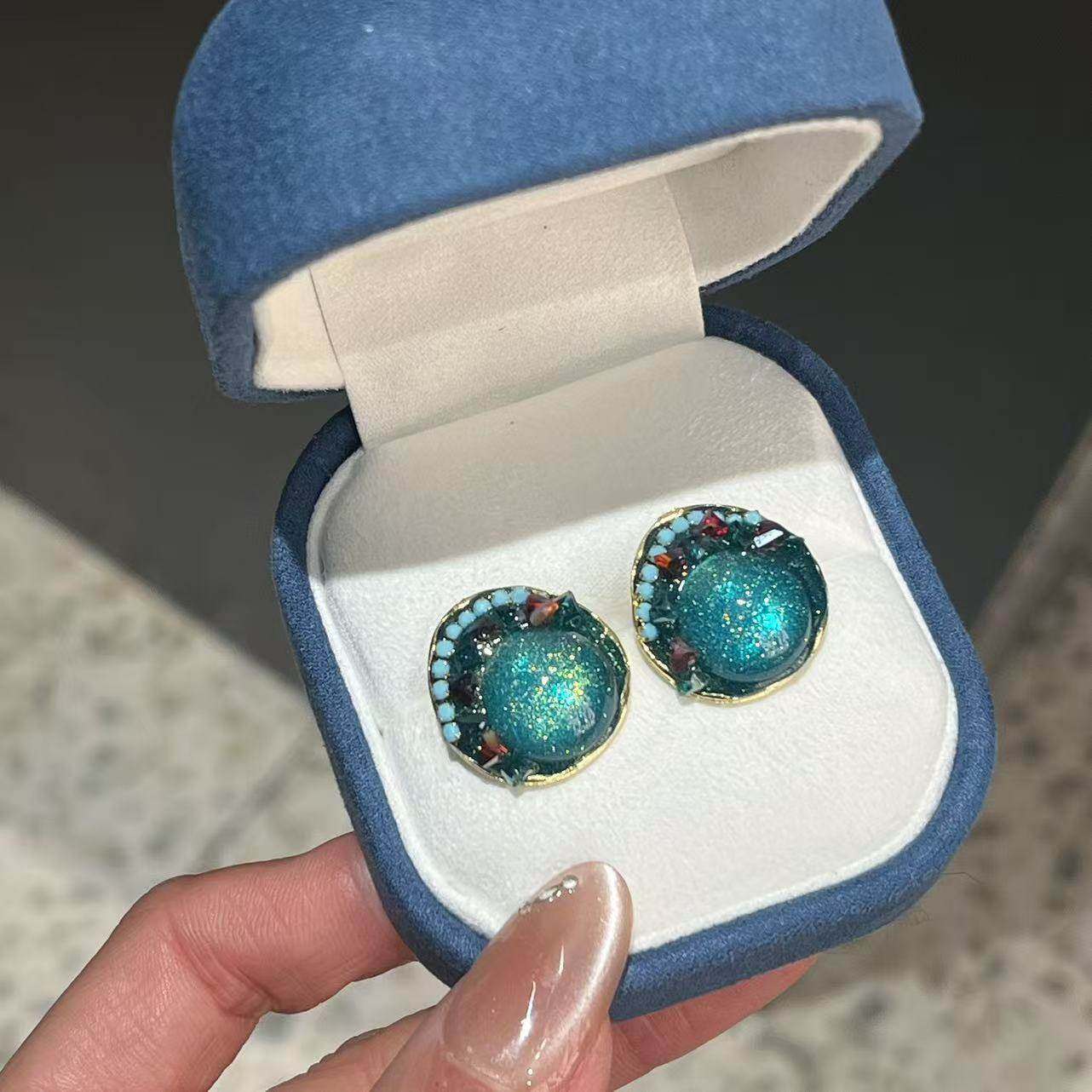 铜合金 宫廷风绿色耳钉 直径约2cm 8234,饰品/流行首饰/时尚饰品新,耳环,淘宝优惠券,粉丝福利购,淘宝优惠卷