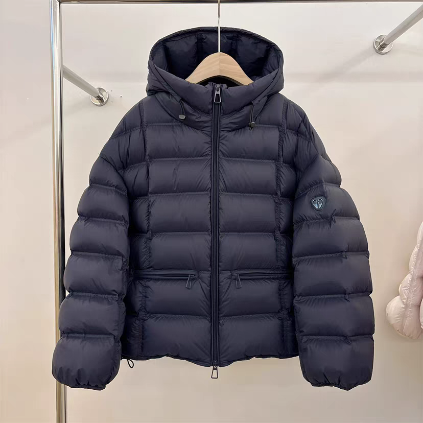 【轻奢高端定制】冬季连帽百搭90白鹅绒面包羽绒服JP-6630