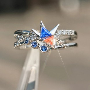 恋与深空夏以昼归鹤婚戒印象戒指女小众设计二次元周边cos礼物