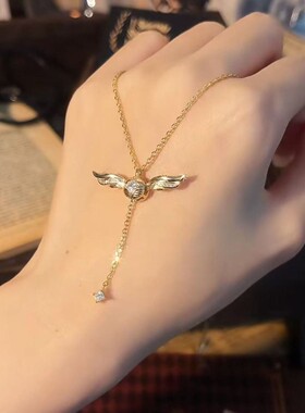 s925哈利波联名系列金色飞贼项链