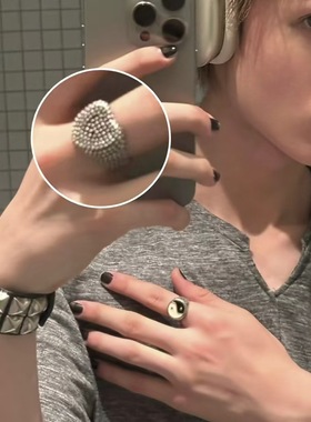 s925银Martin马丁同款爱心戒指女