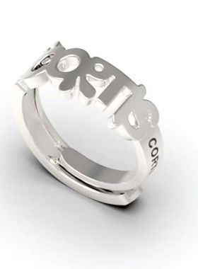 s925银CORTIS出道马丁同款戒指女