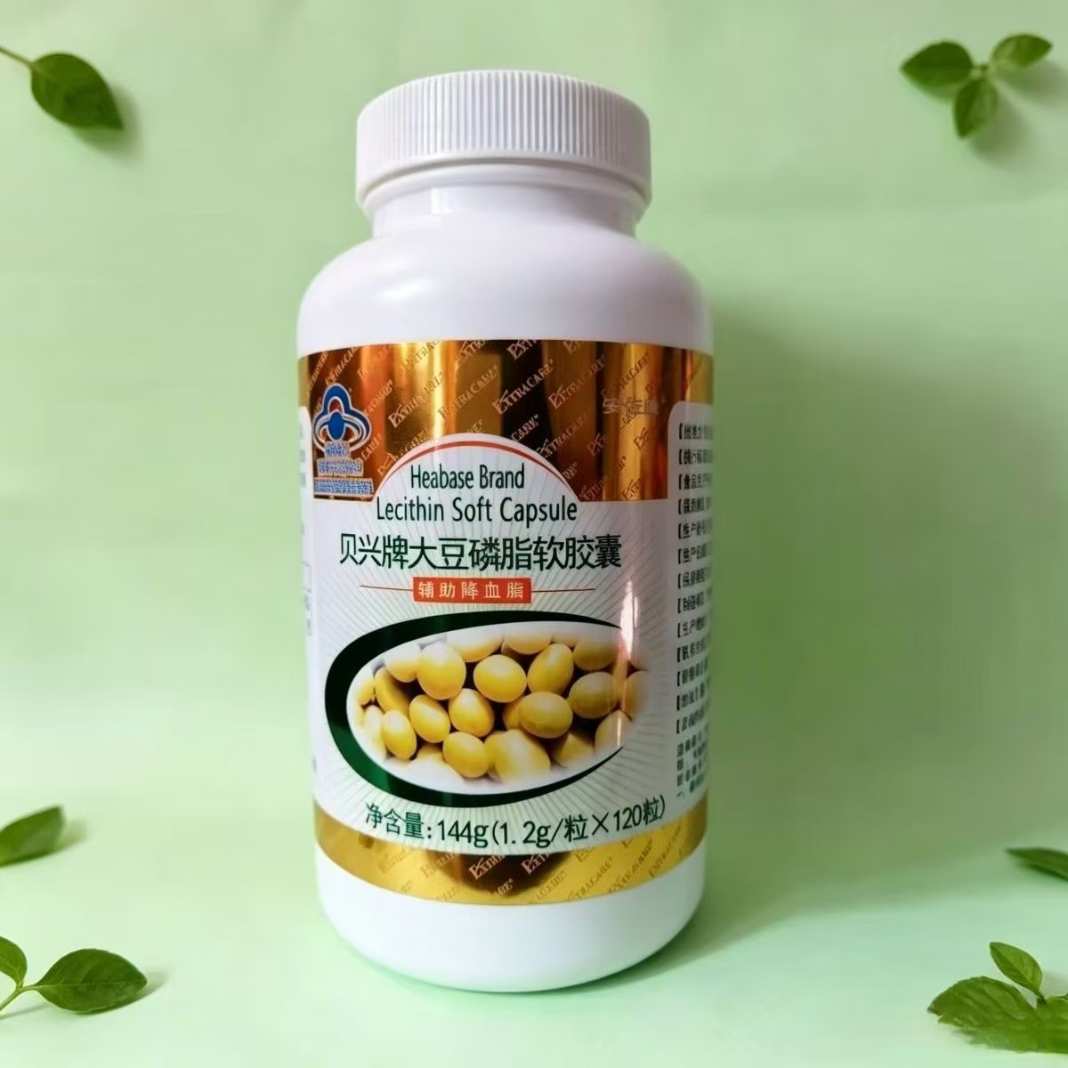 莱蒂菲 安佐康 贝兴牌大豆卵磷脂软胶囊 120粒 编号8501
