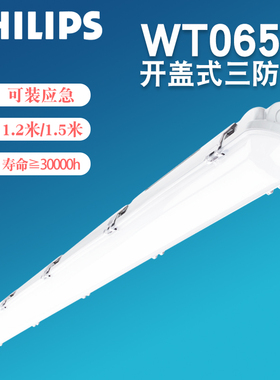 飞利浦WT065C明晖LED一体化开盖式22W41W31W50W 三防灯IP65防水灯
