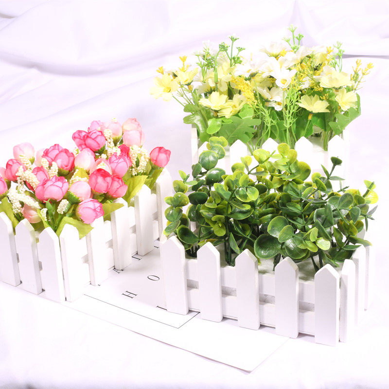 仿真花栅栏花拍照道具摆件饰品ins风装饰拍摄摄影道具拍照背景