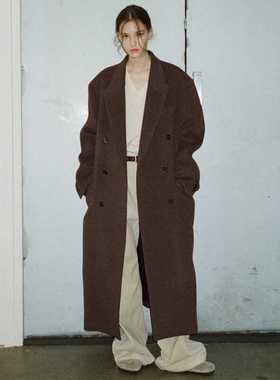 FACADE PATTERN 羊毛大衣女2025秋冬设计感小众高级感毛呢子外套