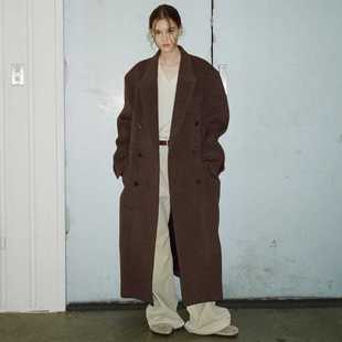 FACADE PATTERN 羊毛大衣女2025秋冬设计感小众高级感毛呢子外套