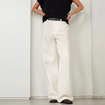 2024年春秋高腰显瘦极简风牛仔裤