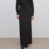 2025年新款 ROW 半身裙女春秋季 高腰直筒半裙显瘦极简风包臀裙长裙