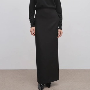 高腰直筒半裙显瘦极简风包臀裙长裙 2025年新款 ROW 半身裙女春秋季