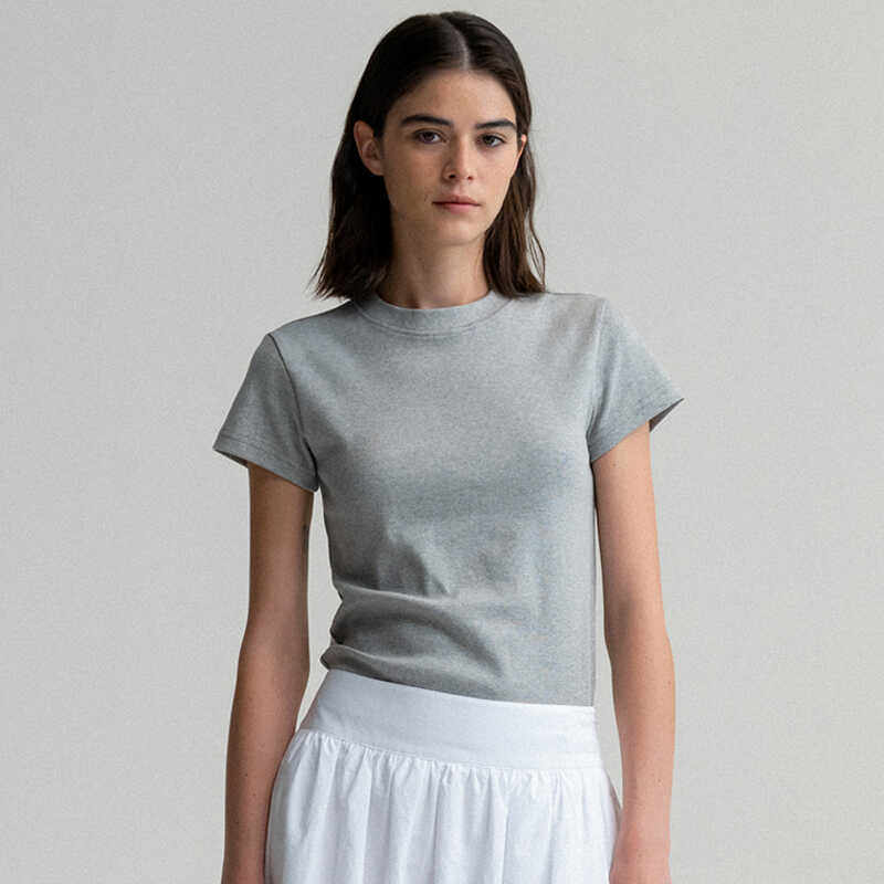 韩版短袖T恤女2025春秋季新款简约小众设计纯色休闲圆领白色上衣,女装/女士精品,T恤,淘宝优惠券,粉丝福利购,淘宝优惠卷