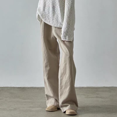 2025春夏高腰显瘦直筒阔腿裤