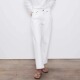 子休闲长裤 ROW 新款 显瘦直筒裤 极简风白色牛仔九分裤 女2025春秋季