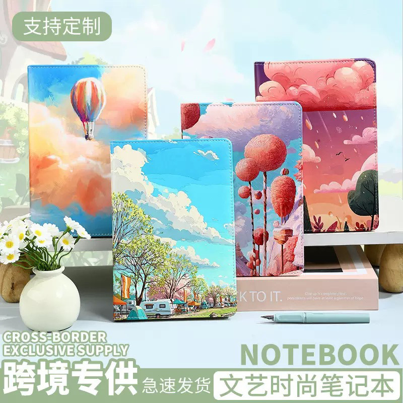 笔记本来图定制封面内页彩印线圈