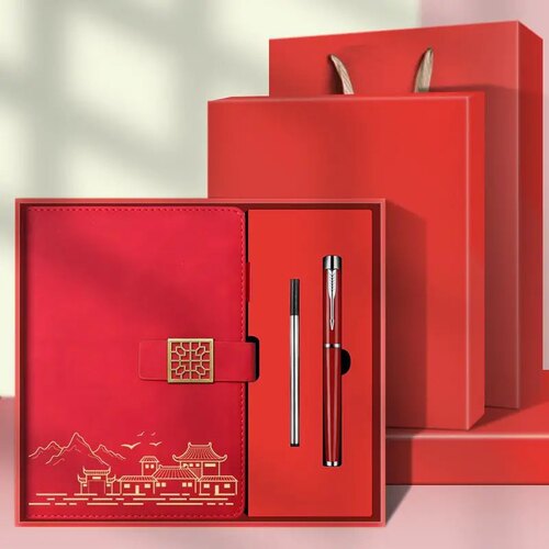 活页本笔记本子定制可印logo加厚B5工作记事本软皮商务会议本礼盒