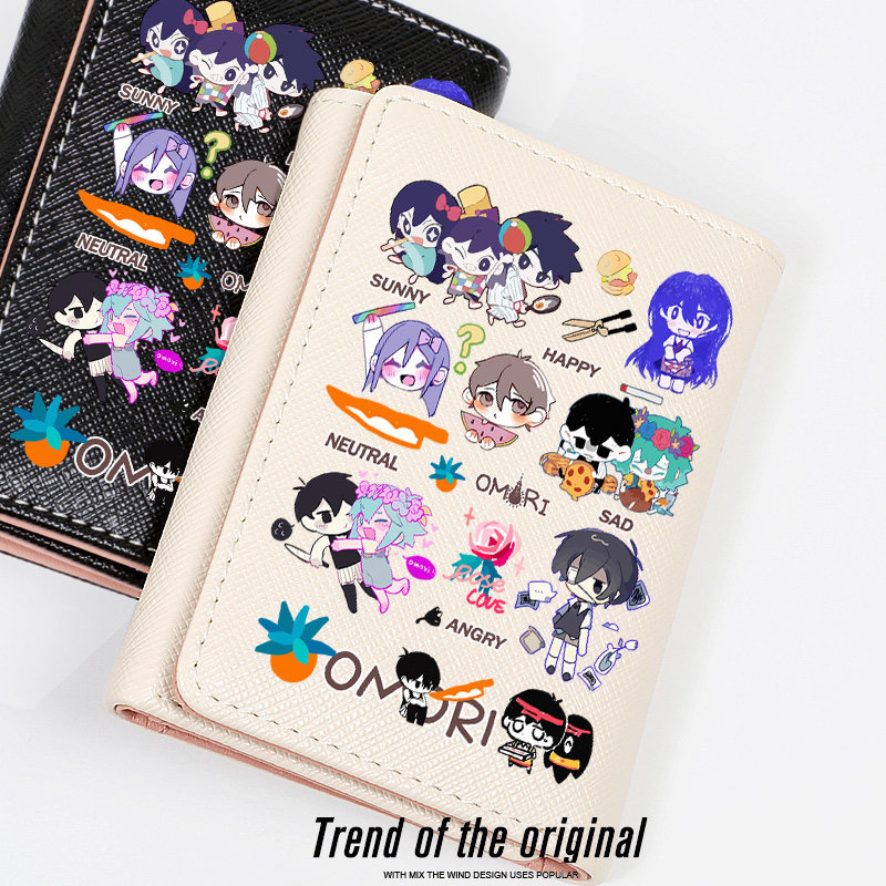 omori 周边同人 steam游戏 Basil 学生小巧卡包钱包二合一女短款