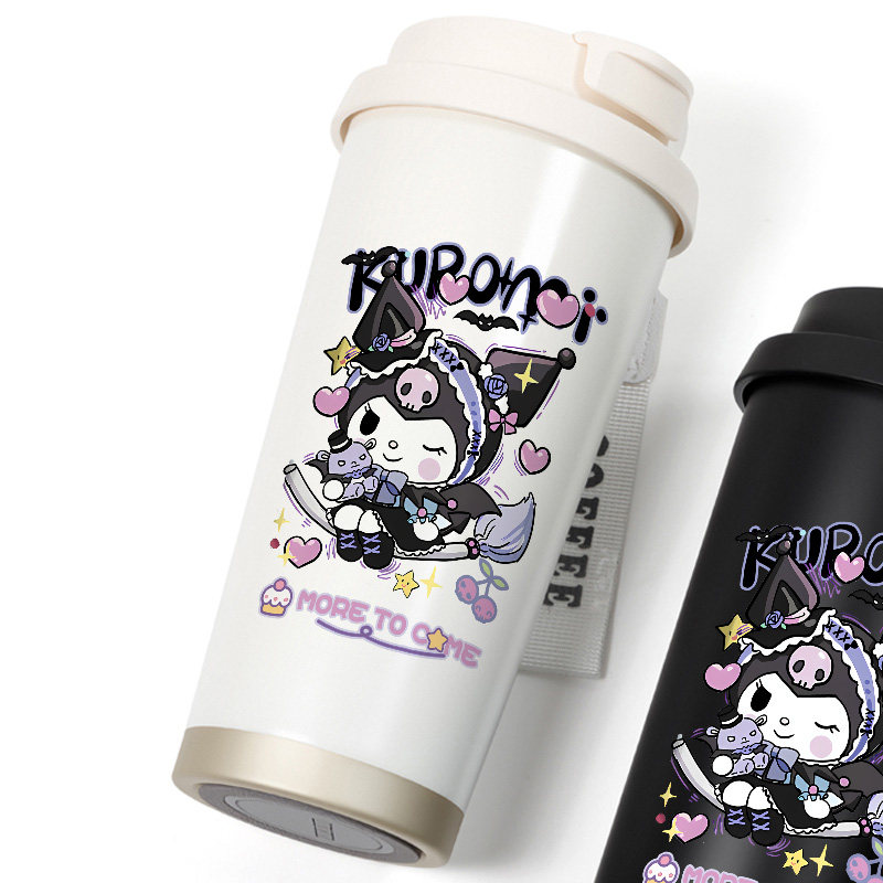 kuromi库洛米酷洛米动漫水杯双饮咖啡杯学生316不锈钢保温杯女款